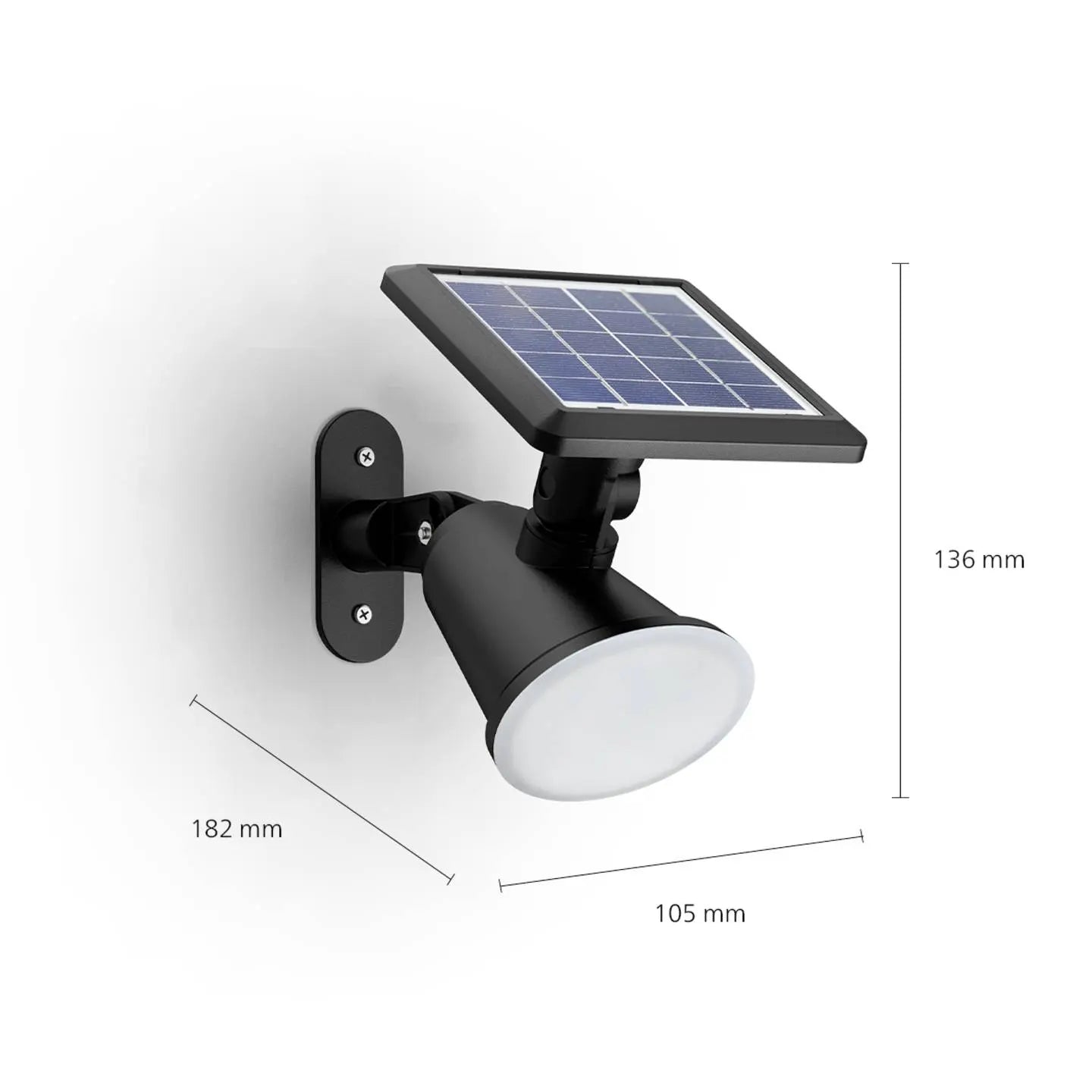 B-Ware Philips Solar Außenwandleuchte Wandlampe Led 1.4 W Schwarz Jivix Solarlampe - 8720169265523