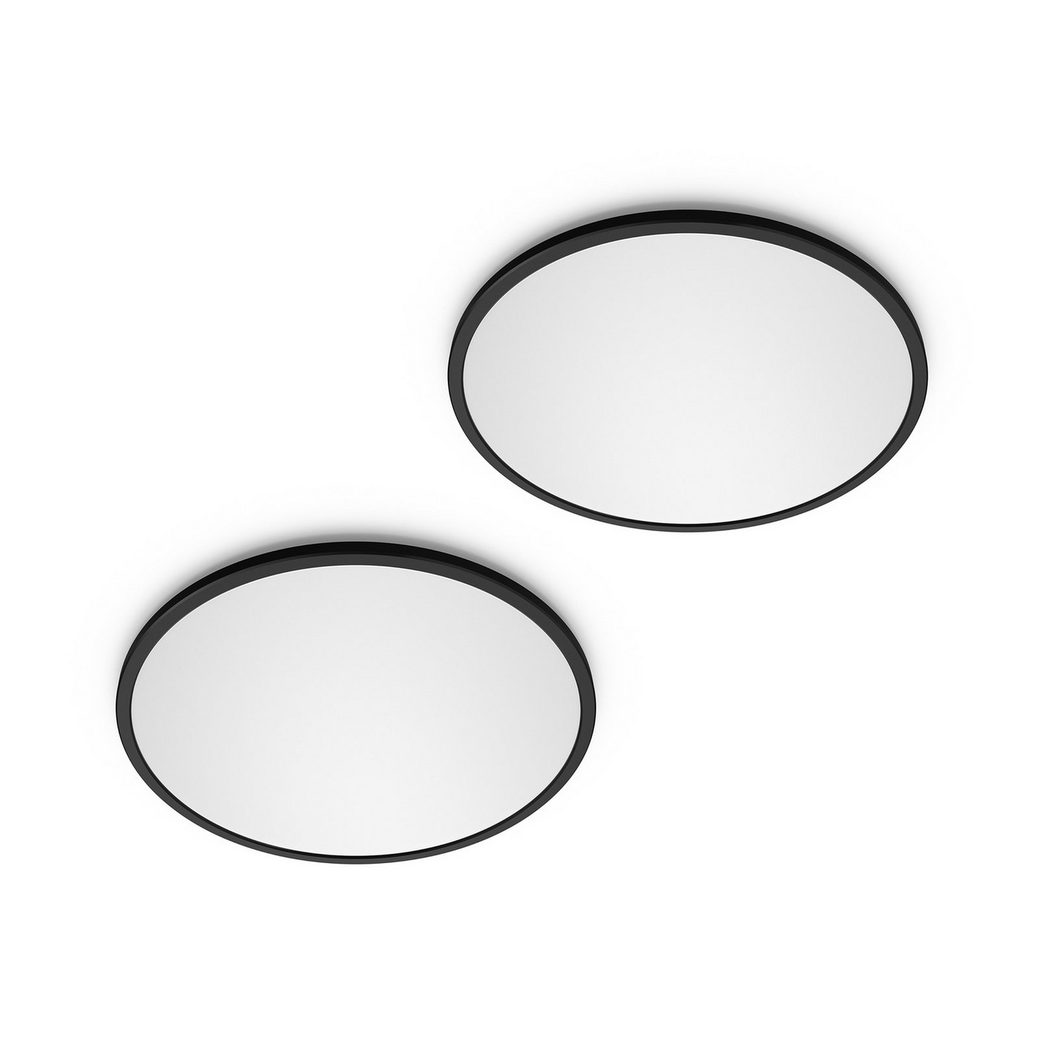 B-Ware Philips Led Super Slim 2er Set Deckenleuchte Lampe Schwarz Ip44 2 Sets - 8721103042781