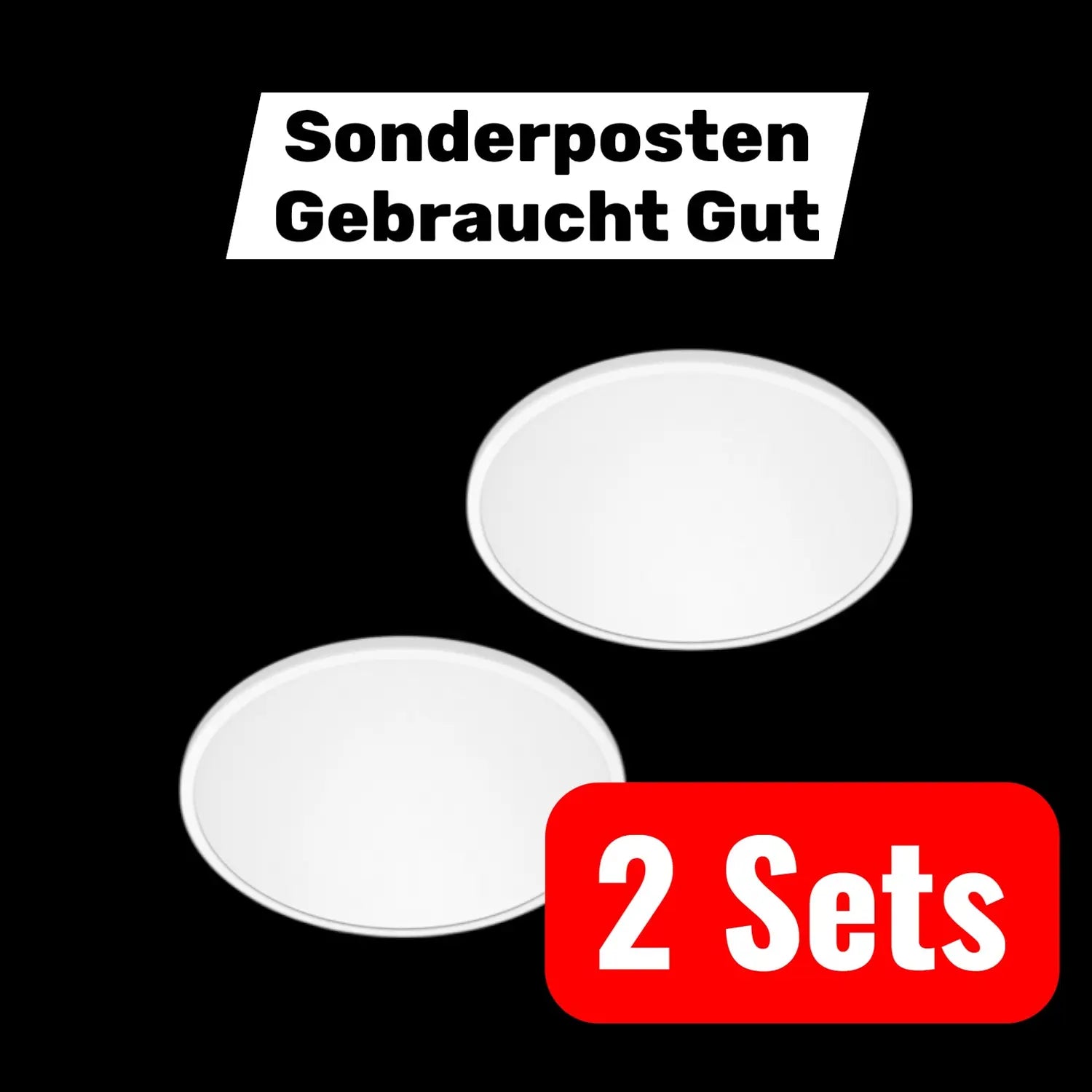 B-Ware Philips Led Super Slim 2er Set Deckenleuchte Lampe Schwarz Ip44 2 Sets - 8721103042781