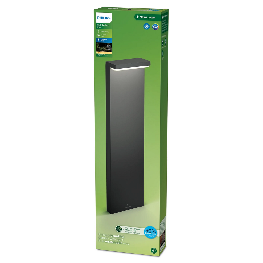 Philips Led Wegeleuchte Bustan Ue 2.700 K Sockellampe Lampe Leuchte Spot Licht B-Ware