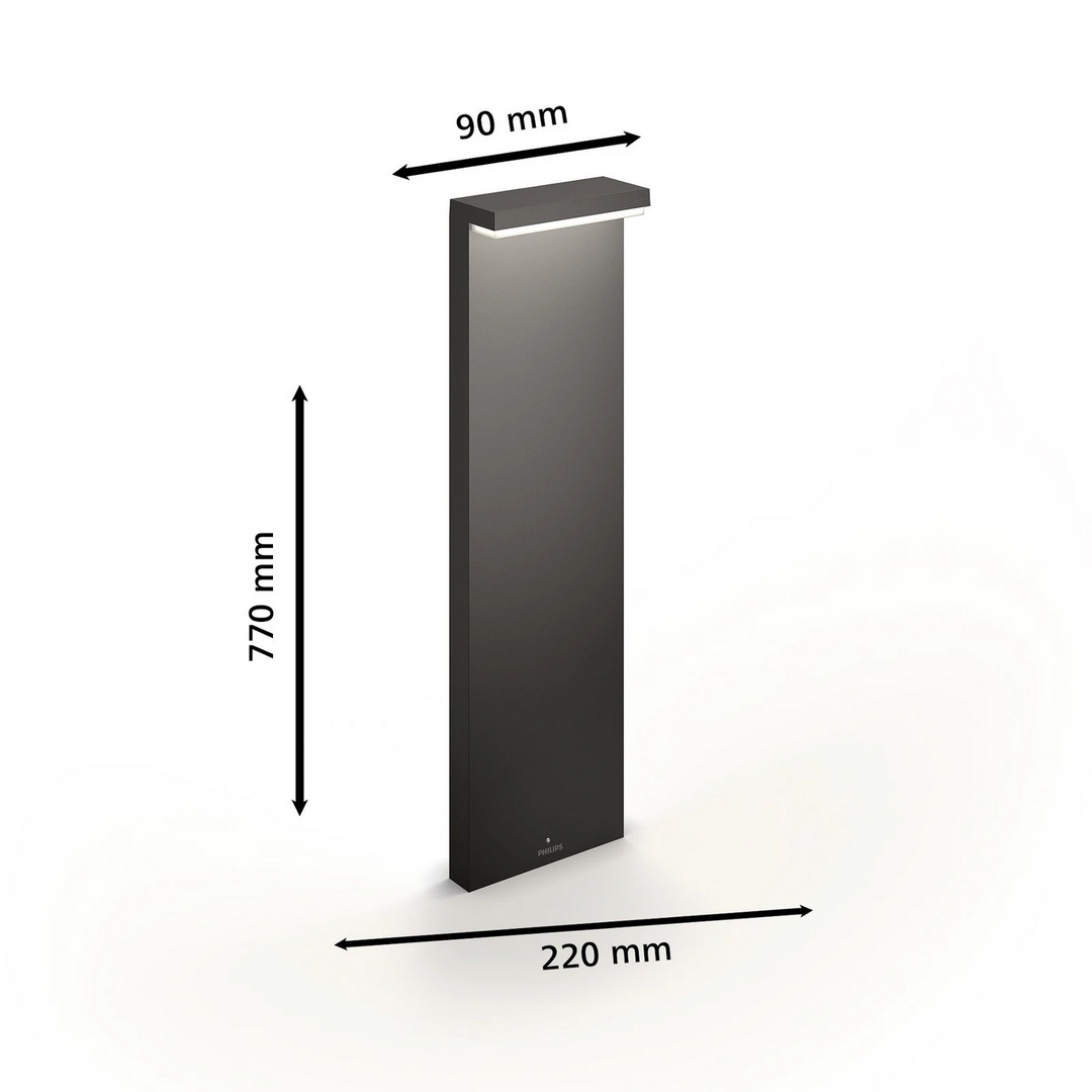 Philips Led Wegeleuchte Bustan Ue 2.700 K Sockellampe Lampe Leuchte Spot Licht B-Ware