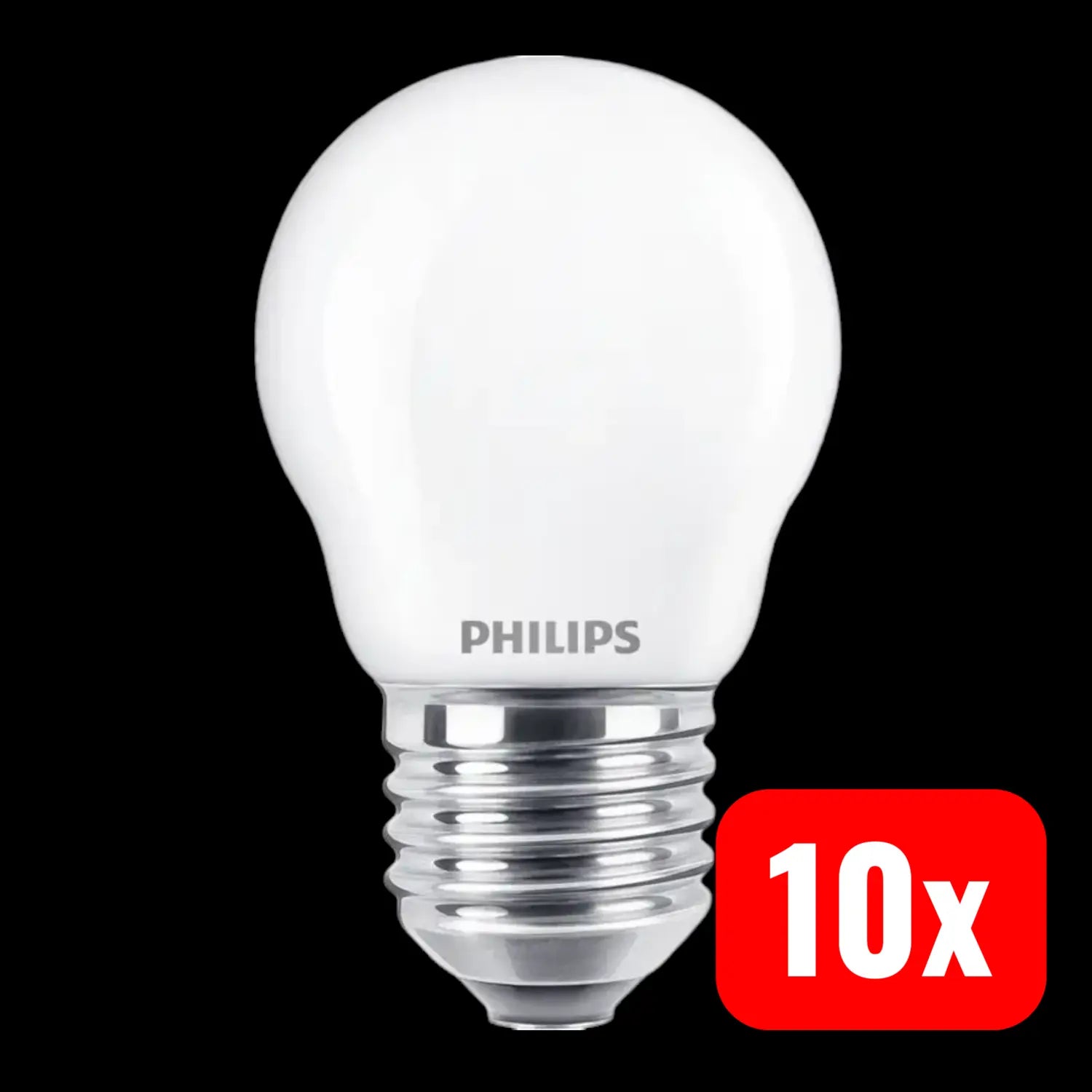 B-Ware Philips Led Lampe Glühbirne E27 Warmweiß Tropfen 2,2 W Weiß Leuchtmittel 10 Stück - 8718699763459