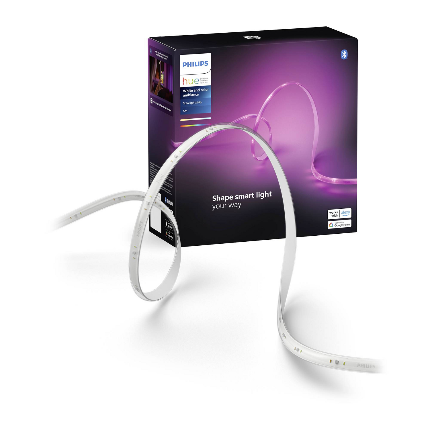 B-Ware Philips Lighting Hue Led Stripe 929003817002 Hue Solo Lightstrip 20 W Licht - 8720169326699