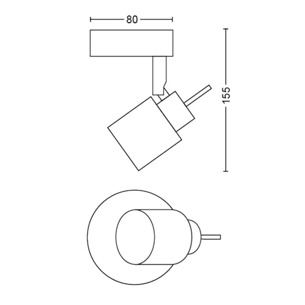 Philips Meranti 8719514465374 Deckenstrahler Gu10 Schwarz Deckenlampe Lampe Spot B-Ware - 8719514465374