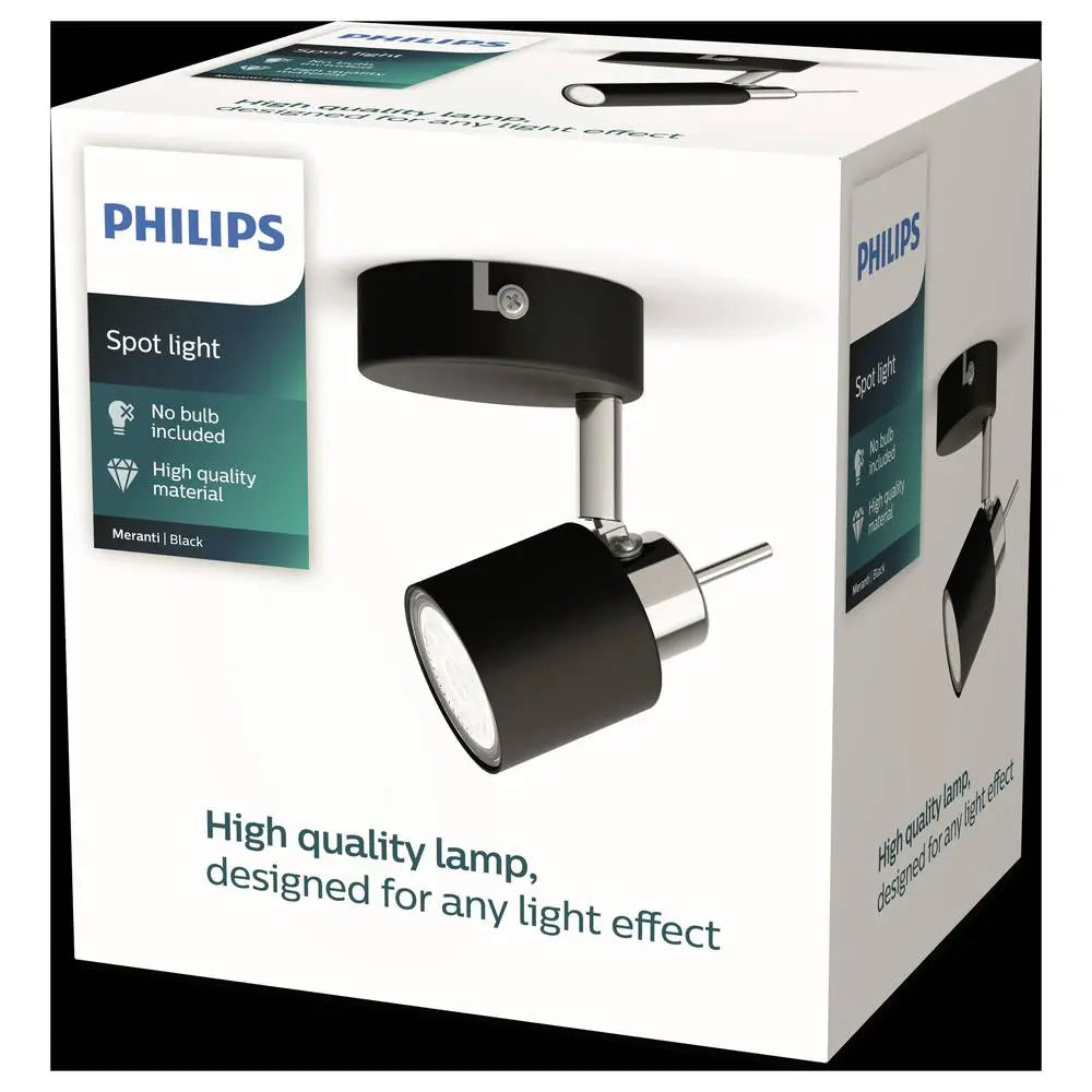 Philips Meranti 8719514465374 Deckenstrahler Gu10 Schwarz Deckenlampe Lampe Spot B-Ware - 8719514465374