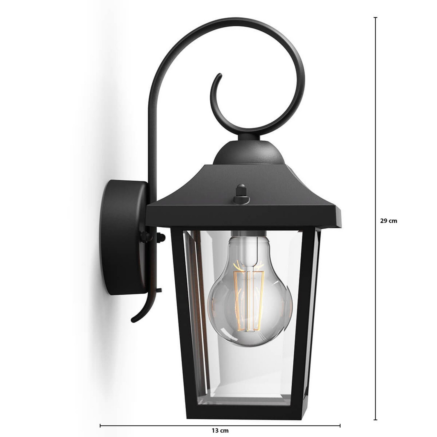 B-Ware Philips My Garden Buzzard Außenwandleuchte E27 Gartenleuchte Terrasse 2 Stück - 8718696156797