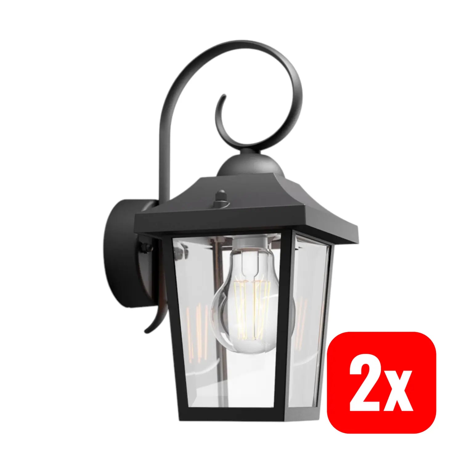 B-Ware Philips My Garden Buzzard Außenwandleuchte E27 Gartenleuchte Terrasse 2 Stück - 8718696156797