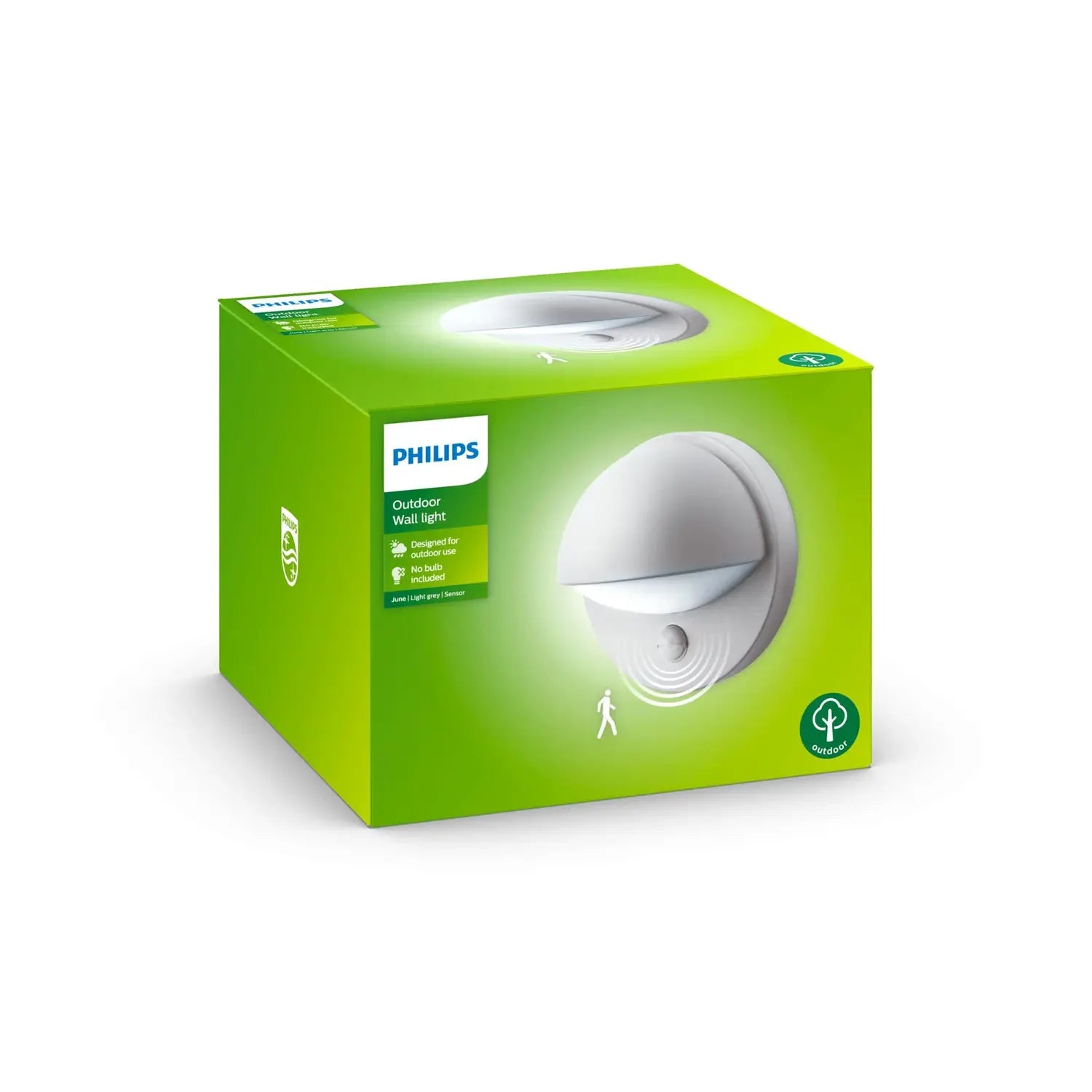 B-Ware Philips Wandleuchte June Außenleuchte Sensor My Garden Grau Aluminium - 8719514385283