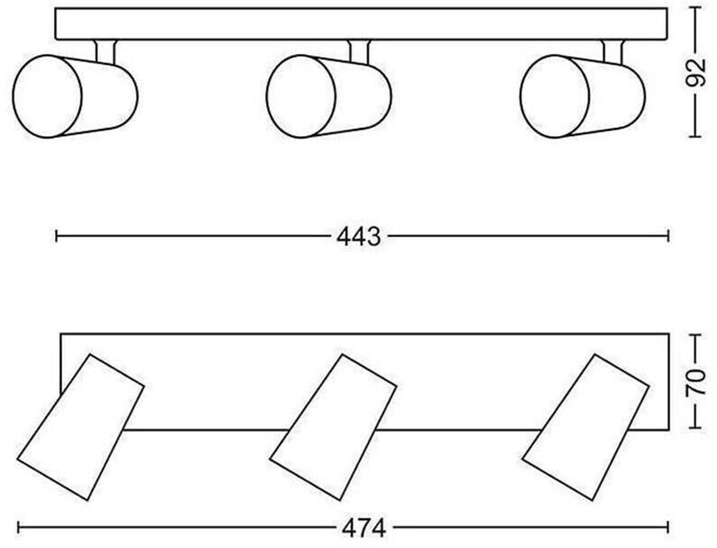 Philips My Living Paisley Deckenleuchte Deckenlampe Spot Deckenstrahler Gu10  B-Ware - 8718696164693