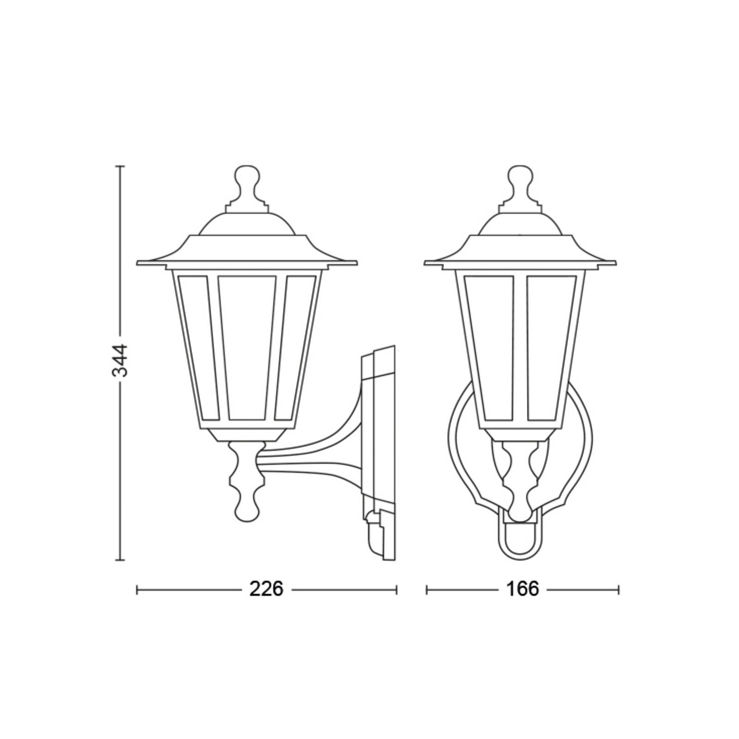 Philips Peking Außenwandleuchte Mit Sensor Wandlampe Leuchte Lampe Außenlampe B-Ware - 8718696176740
