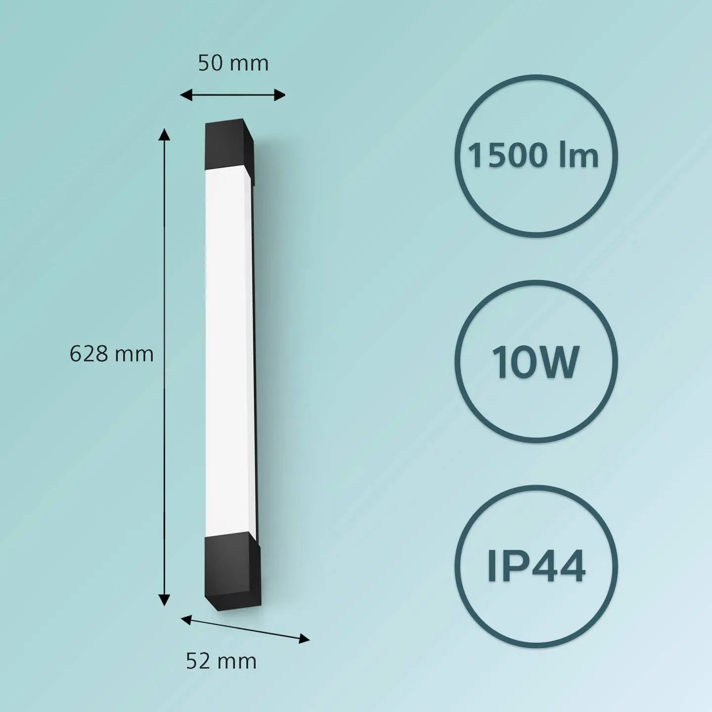 B-Ware Philips Rover Badezimmerleuchte Lampe Badezimmerleuchte 10 W 270 Led Licht