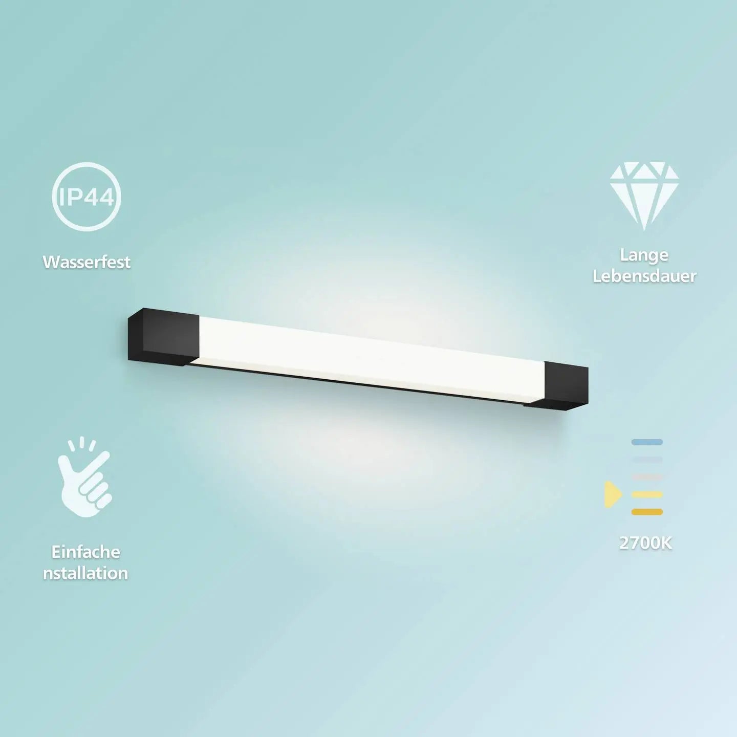 B-Ware Philips Rover Badezimmerleuchte Lampe Badezimmerleuchte 10 W 270 Led Licht