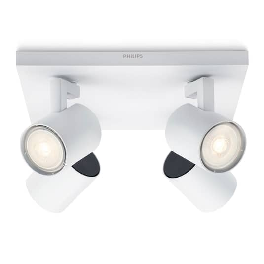B-Ware Philips Runner Led Deckenlampe Weiß 4 Flg Deckenlampe Deko Deckenlicht Gu10 - 8718696157527