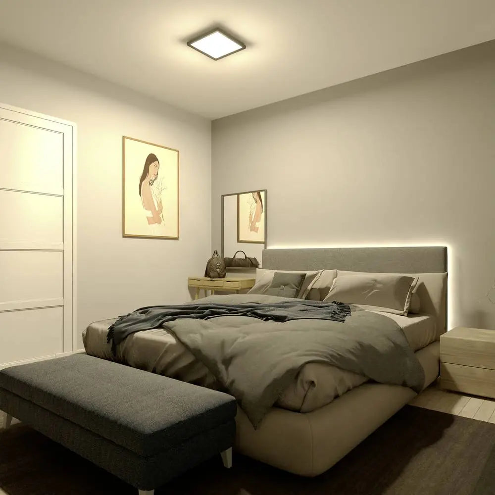 B-Ware Philips Led Panel Panelleuchte Scene Switch Schwarz Warmweiß Quadratisch 12 W 30cm - 8720169347915
