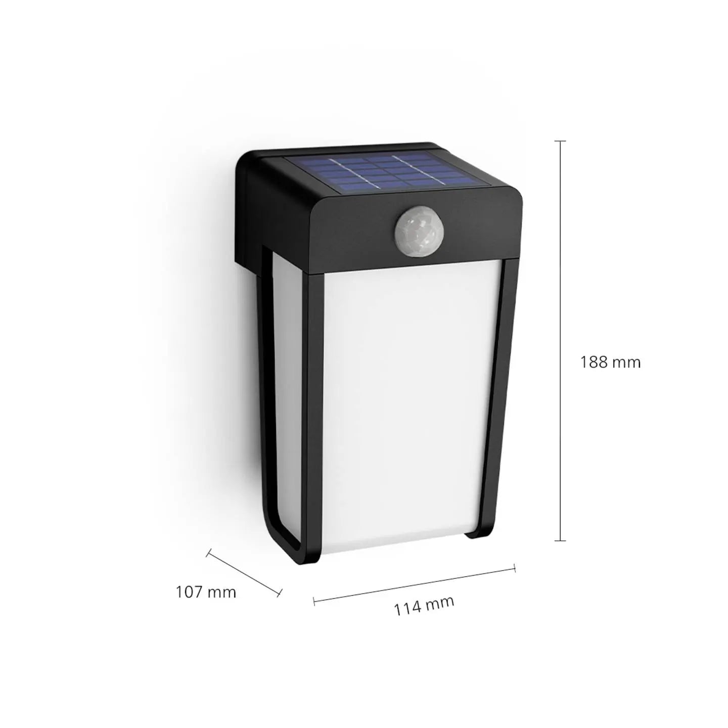 B-Ware Philips Wandleuchte Shroud Solar Lampe Led 2700 K Schwarz Außenbereich 2,3 W Ip44 - 8720169265486