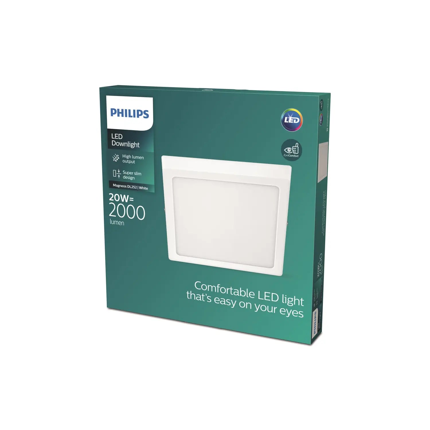 B-Ware Philips Deckenleuchte Deckenlampe Led Slim Surface Weiß Quadrat Warmweiß 28 Cm - 8719514328792