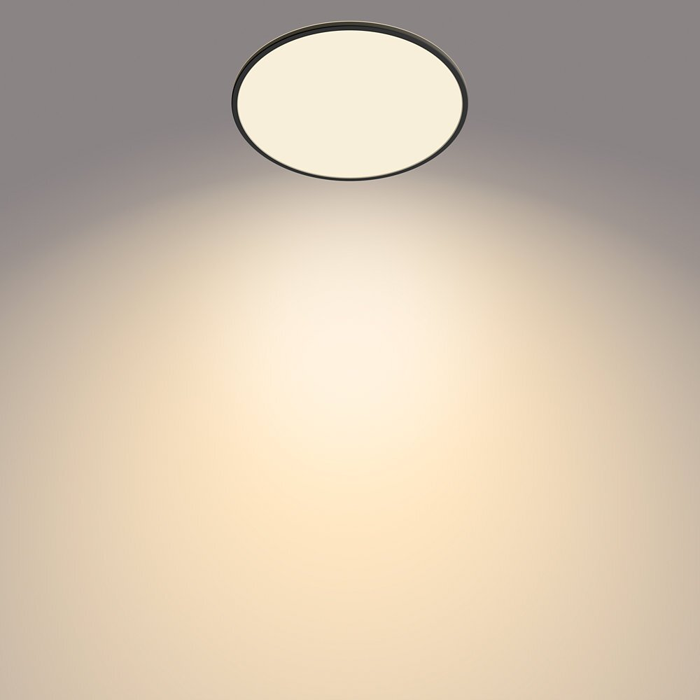 B-Ware Philips Super Slim Deckenlampe Deckenleuchte Deckenlicht Led 2.700 K ø54cm Schwarz - 8719514327160