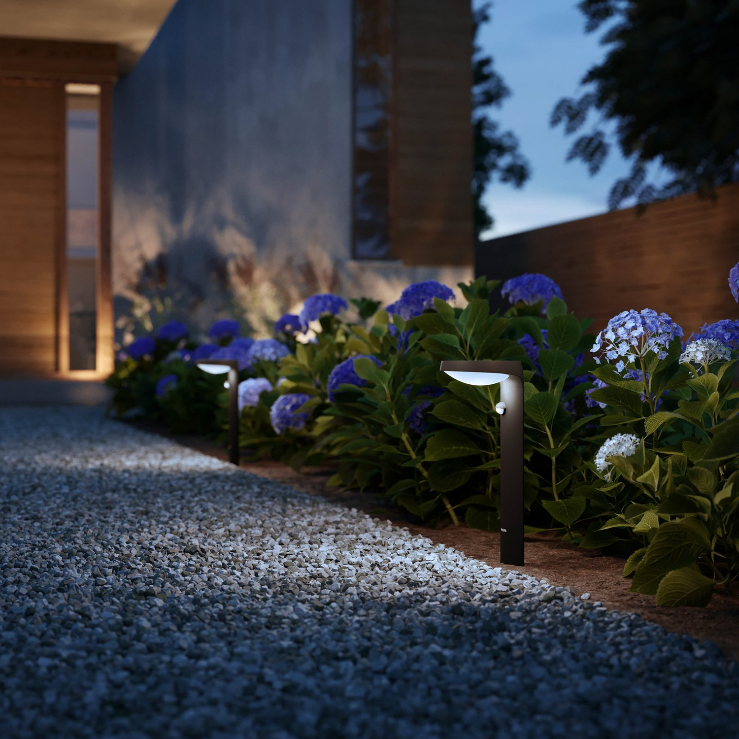 Philips Tyla Solar Sockelleuchte Gartenlampe Sensor 1,2 W 250lm Außenbereich      B-Ware - 8719514476936