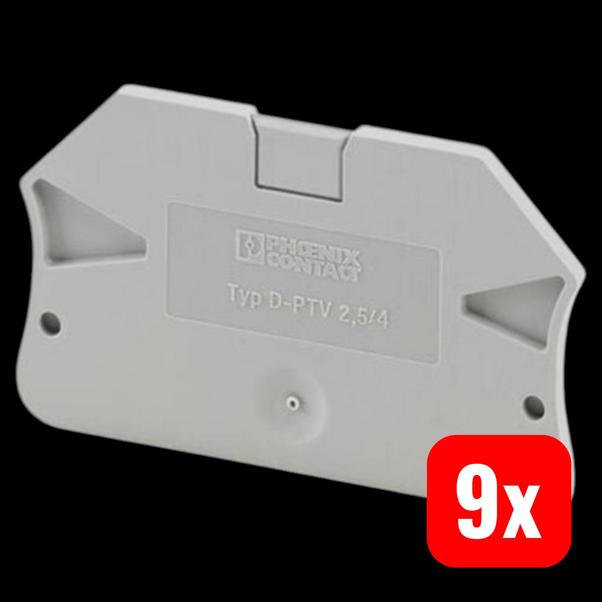 Phoenix Contact Abschlussdeckel Endstück 1088746 Grau Zubehör 9 SETS - 4055626890272