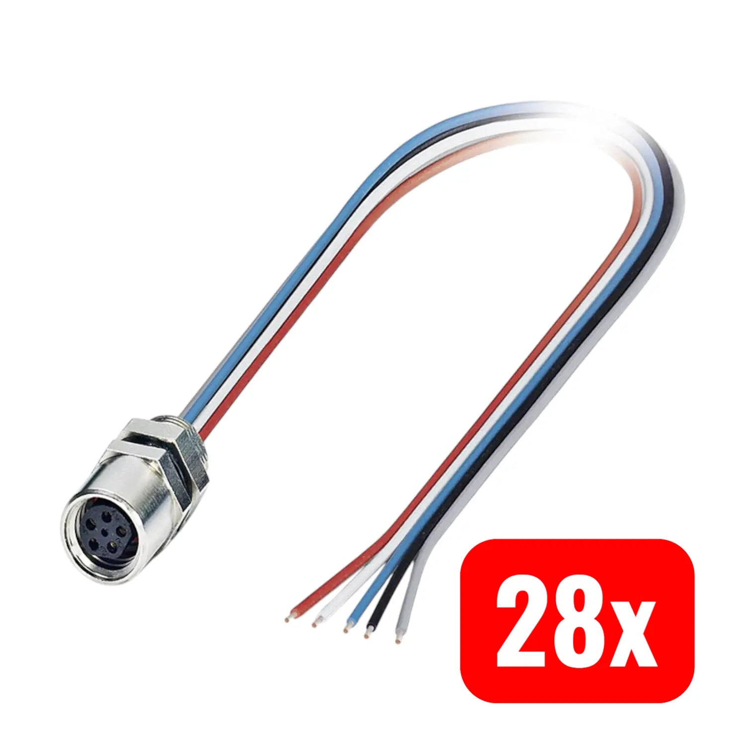 B-Ware Phoenix Contact 1440106 Sensor Aktor Einbau Steckverbinder M8 0,5 M 28 Stück - 4046356481335