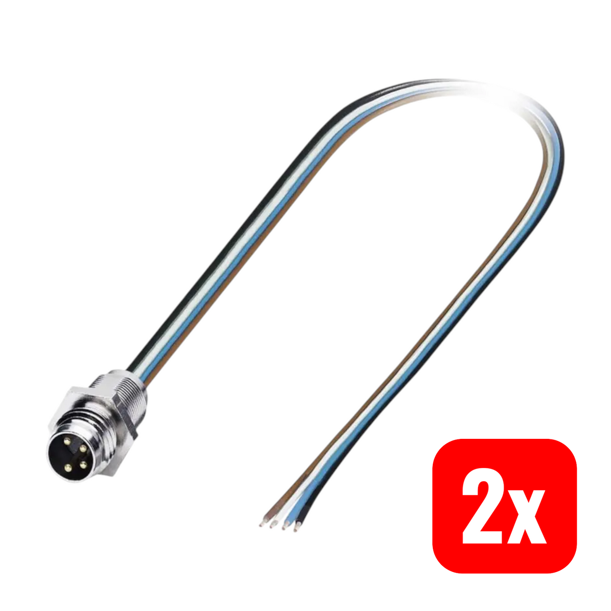 Phoenix Contact Sensor Aktor Steckverbinder Einbaustecker M12 5pol 0,5 m 2 STÜCK - 4017918134969