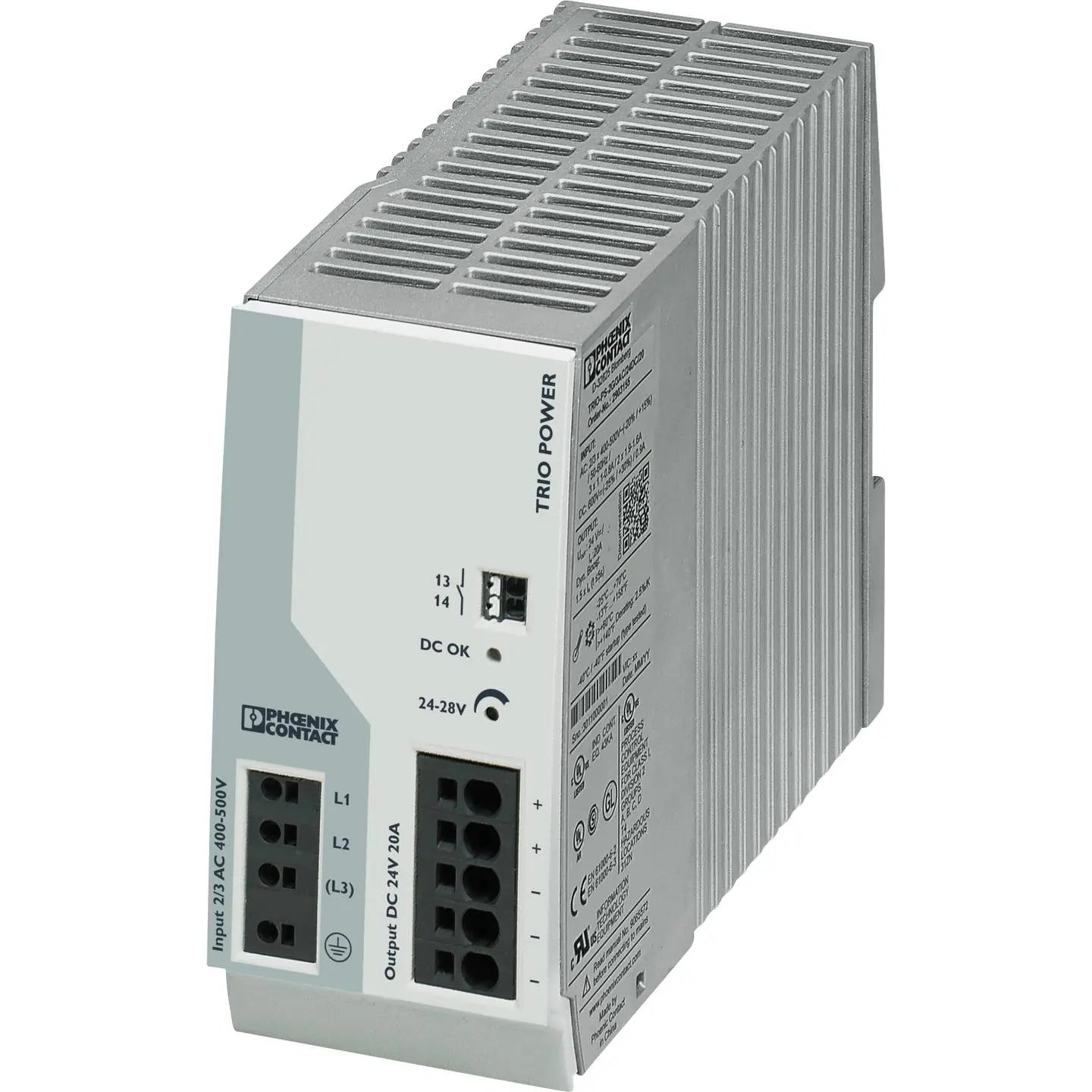 B-Ware Phoenix Contact Netzteil Stromversorgung Hutschienen Din Rail Trio Power 24 V - 4046356960861