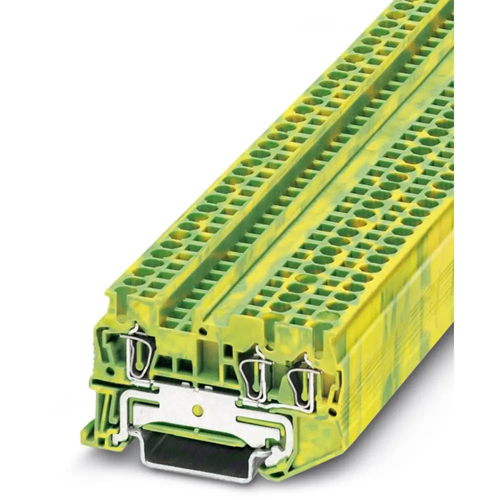 B-Ware Phoenix Contact Schutzleiterklemme Erdungsklemme Zugfeder Grün Gelb 50 Stück - 4017918186777