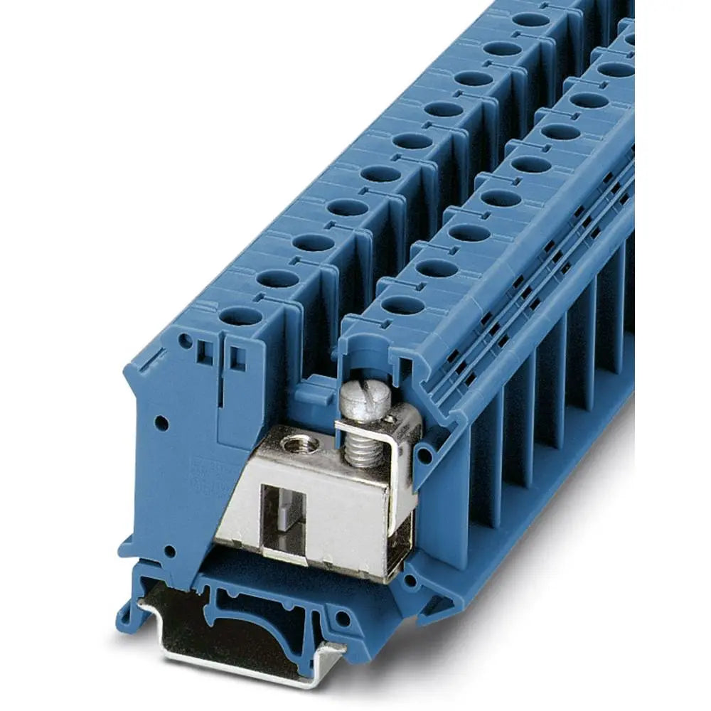 B-Ware Phoenix Contact Durchgangsreihenklemme Klemmleiste Schrauben Blau 50 Stück  - 4046356518048