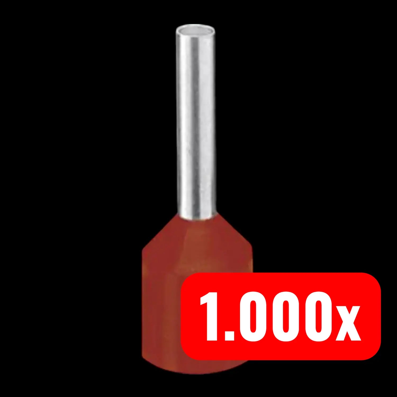 B-Ware Phoenix Contact Aderendhülse Endhülse 10mm² Teilisoliert Rot Standard 1000 Stück - 4017918117405