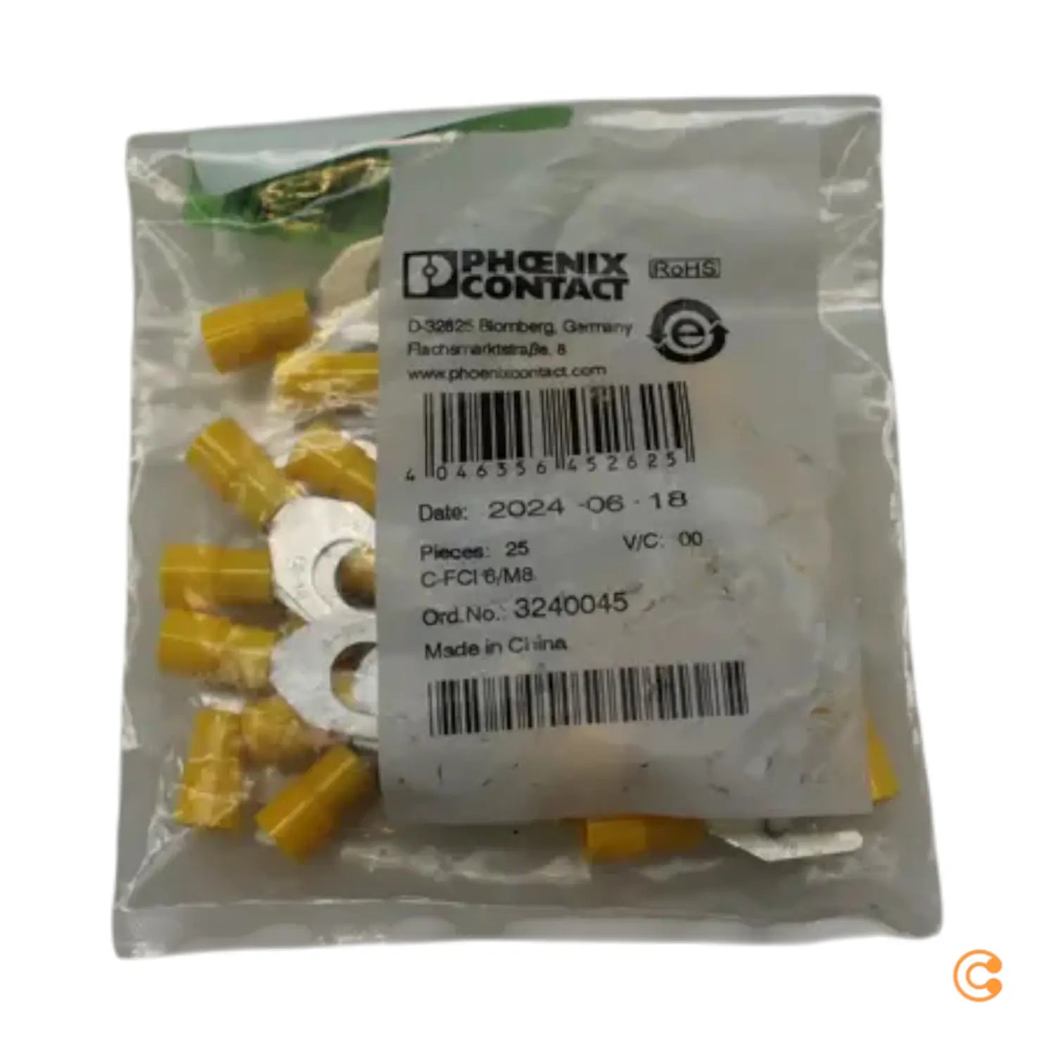 B-Ware Phoenix Contact Gabelkabelschuh Verbinder Gelb C Fci 6/M8 100 St Siehe Text/Foto - 4046356452625