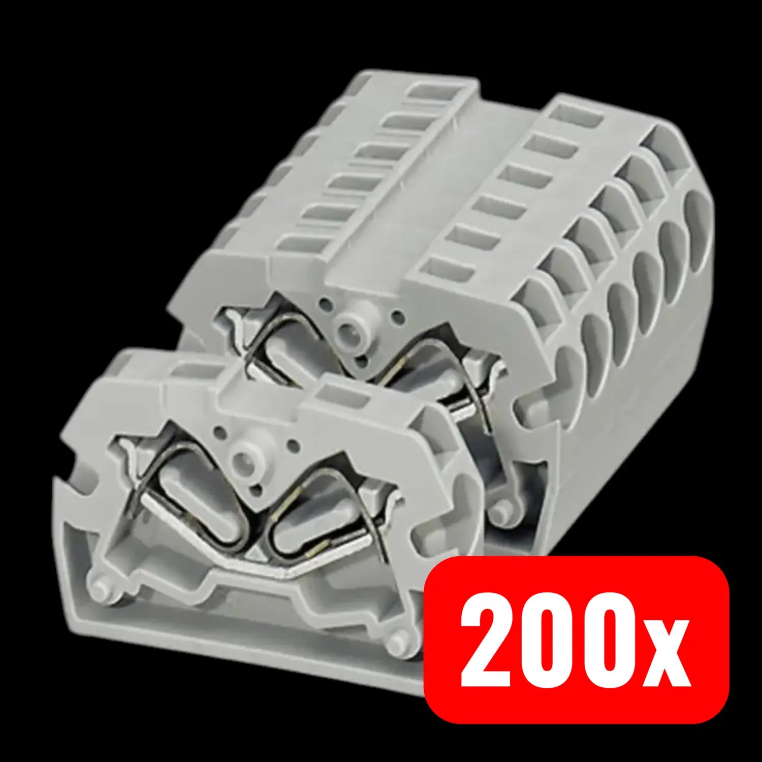 B-Ware Phoenix Contact 3249062 Durchgangsklemme 5.2 Mm Zugfeder Grau Klemme 200 Stück - 4046356166522