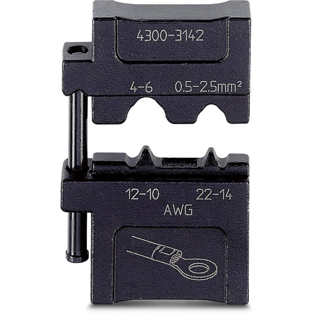 Phoenix Contact Crimpgesenk Einsatz Kabelschuhe 0.5 bis 6 mm² Crimpfox-M - 4046356454490