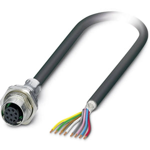 B-Ware Phoenix Contact Einbaubuchse Steckverbinder Sensorik Buchse Geschirmt Schwarz
