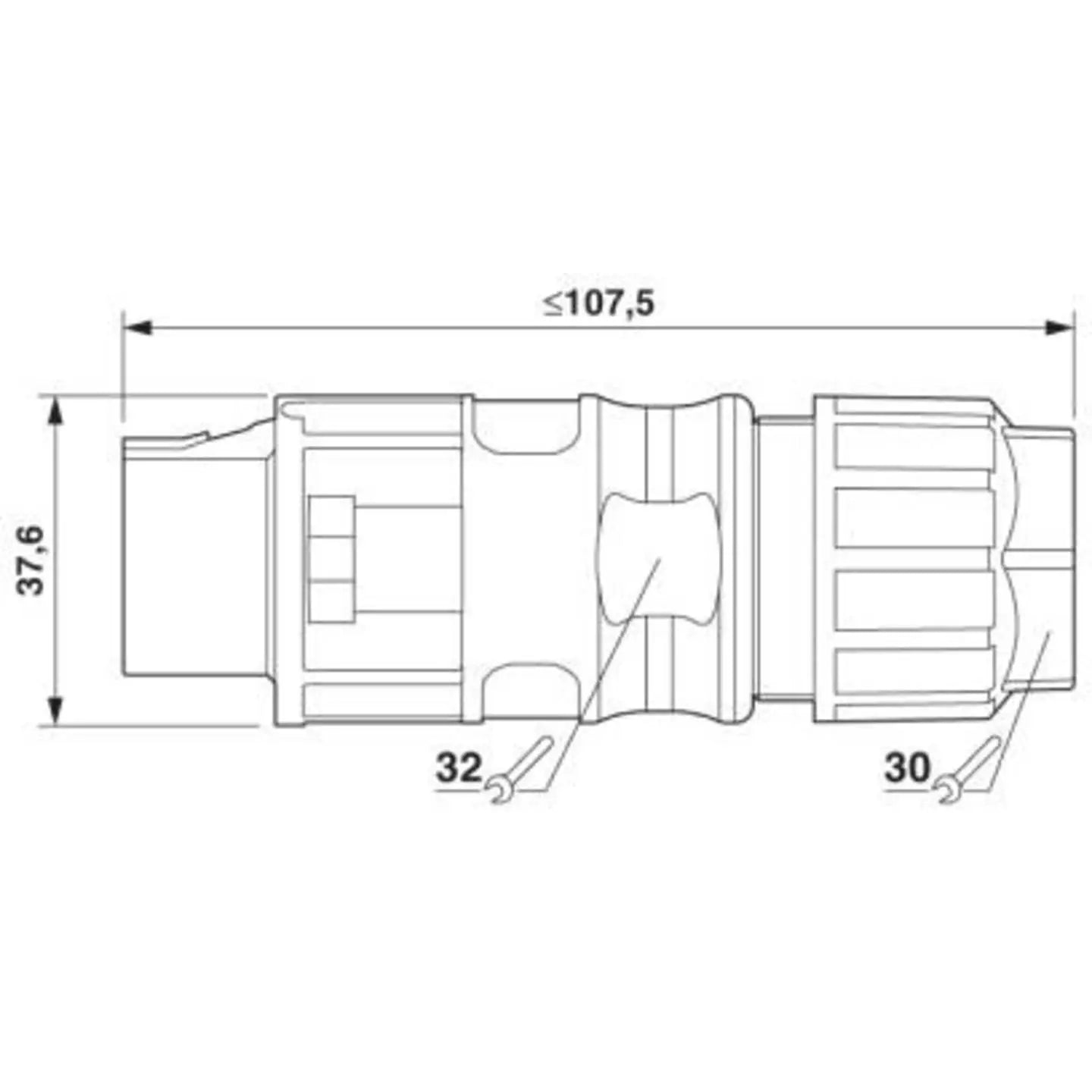 B-Ware Phoenix Contact Pruefstecker Buchse Stecker 3 Polig Schrauben Schwarz - 4046356914734
