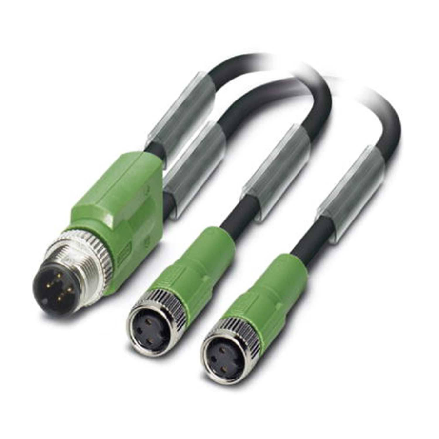Phoenix Contact Sensor Aktor Stecker Kabelkonfektion Schwarz M12 Y Adapter B-Ware - 4017918135164