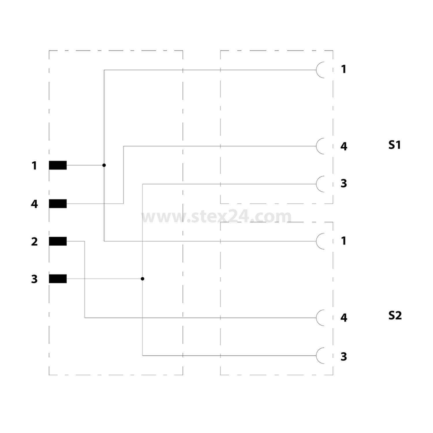 Phoenix Contact Sensor Aktor Stecker Kabelkonfektion Schwarz M12 Y Adapter B-Ware - 4017918135164