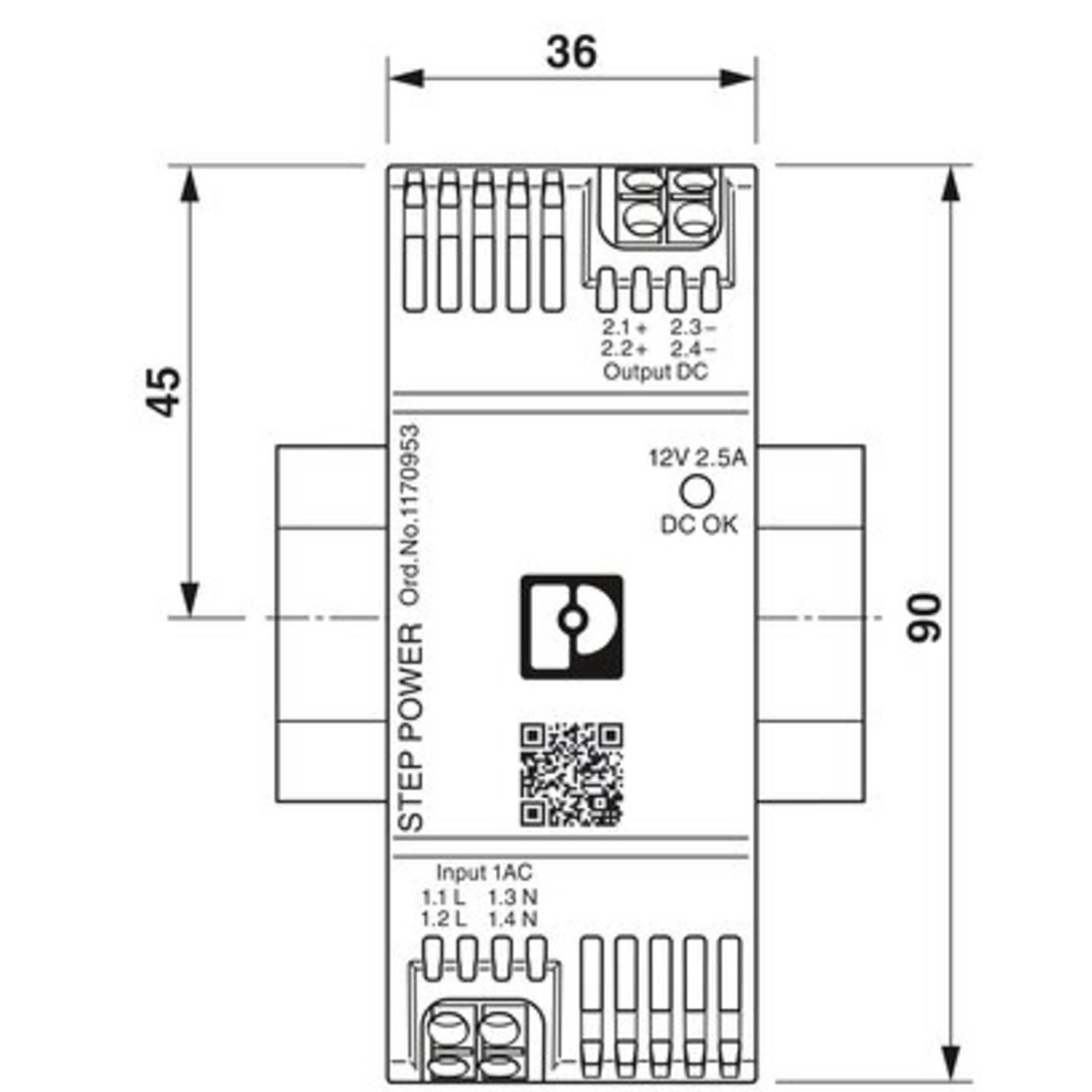 Phoenix Contact Stromversorgung Netzteil Energieversorgung 12 V 30 W Hutschiene B-Ware - 4063151193270