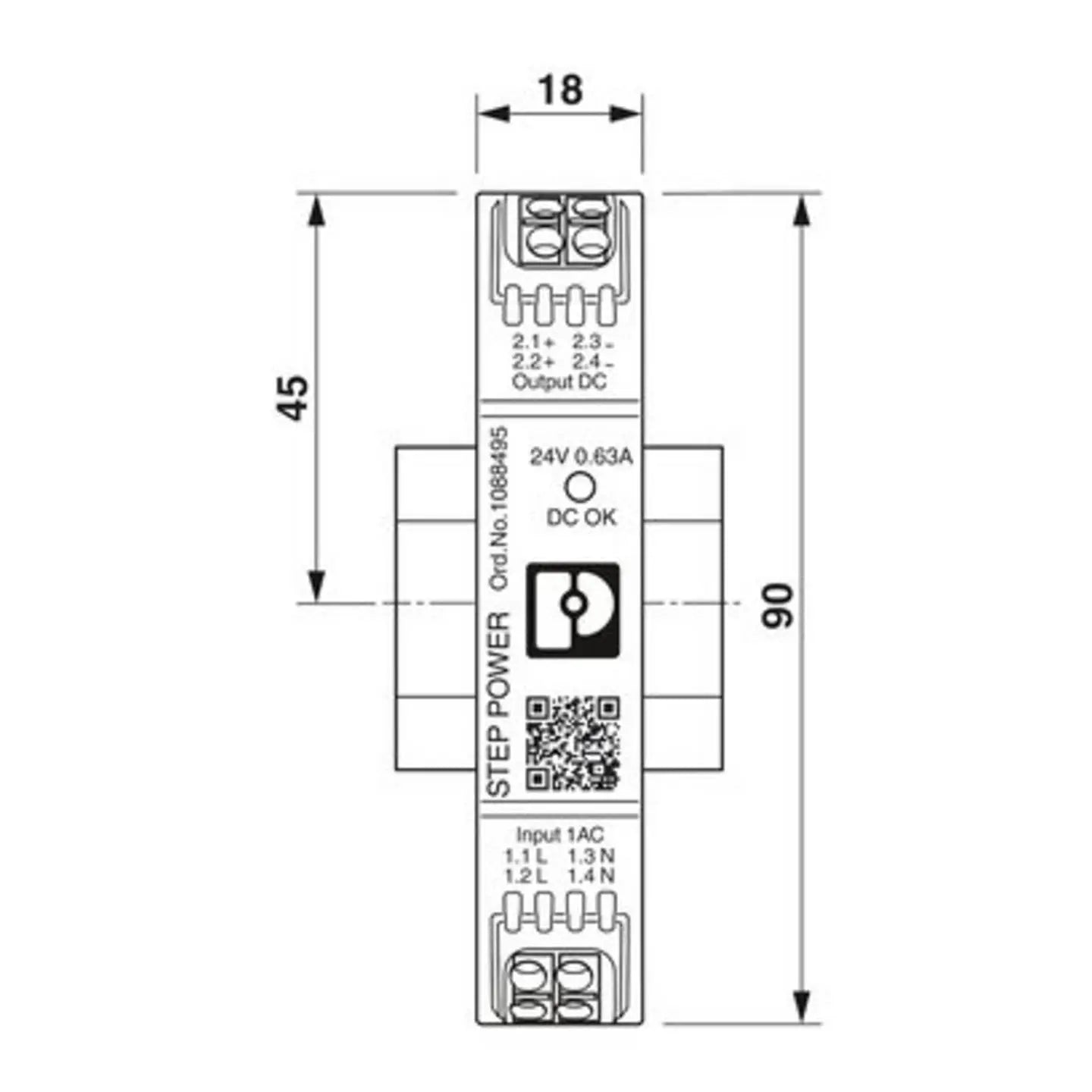 B-Ware Phoenix Contact Hutschienen Netzteil Stromversorgung Step3 Ps Einbaunetzgerät - 4055626889436