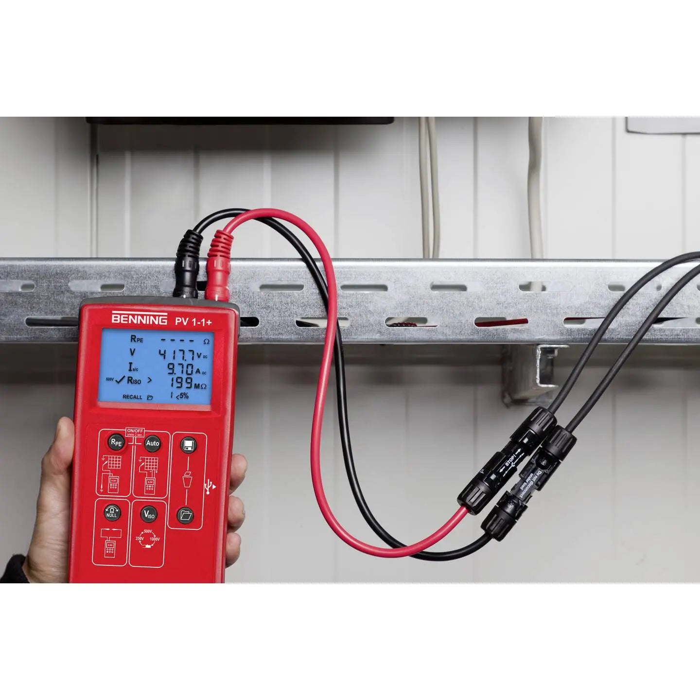 D-Ware Benning Installationstester Prüfgerät Photovoltaik Messgerät Set Defektware - 4014651377080