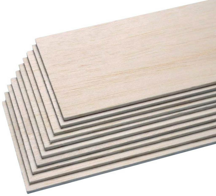 Pichler Balsa Brettchen Balsaholz Balsabrett Holzplatte 1000 X 100 X 2 Mm 10 St. B-Ware - 4056534008094