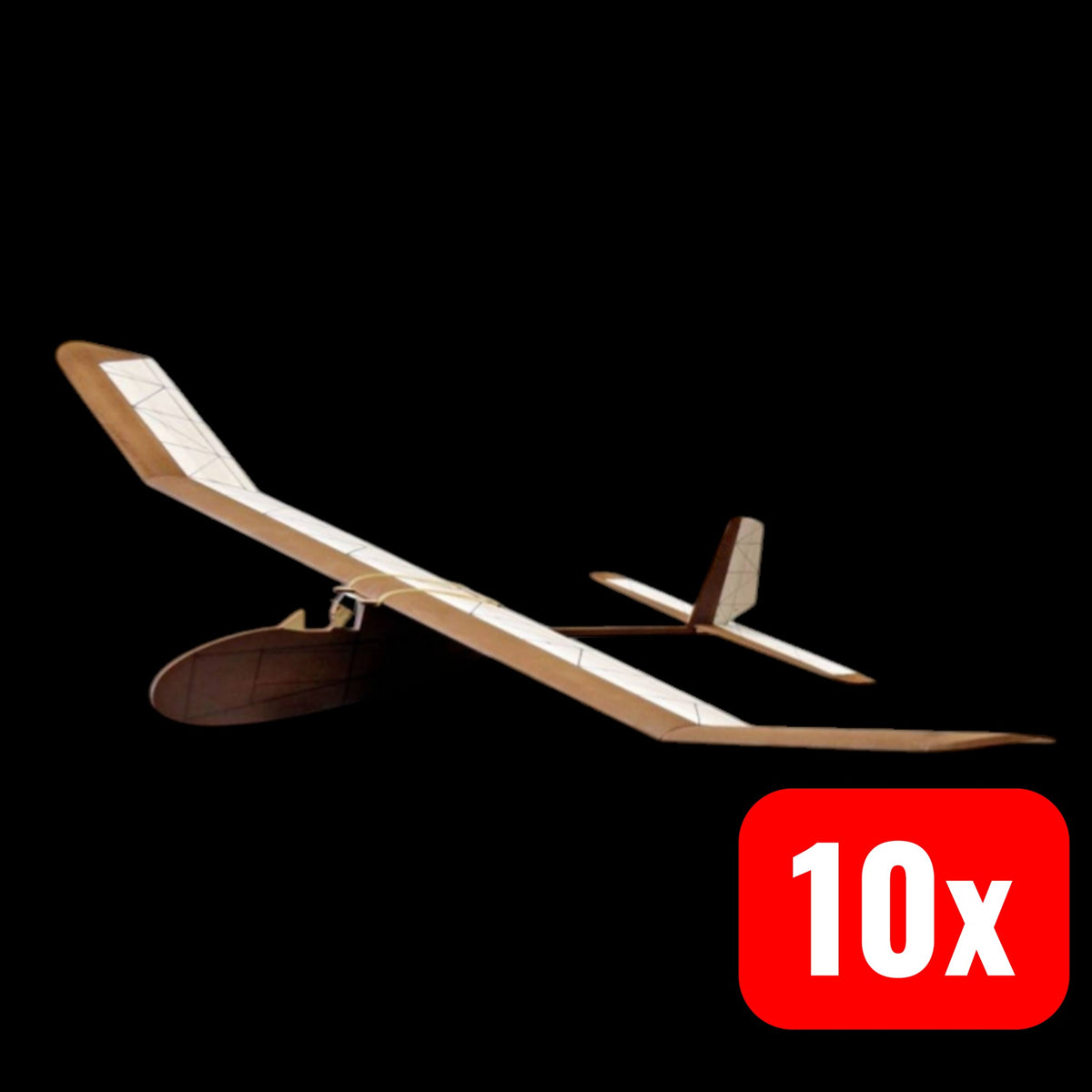 Pichler Modellbau Wurfgleiter Flugmodell Holzbausatz Papierbespannung 10 STÜCK - 4056534062508