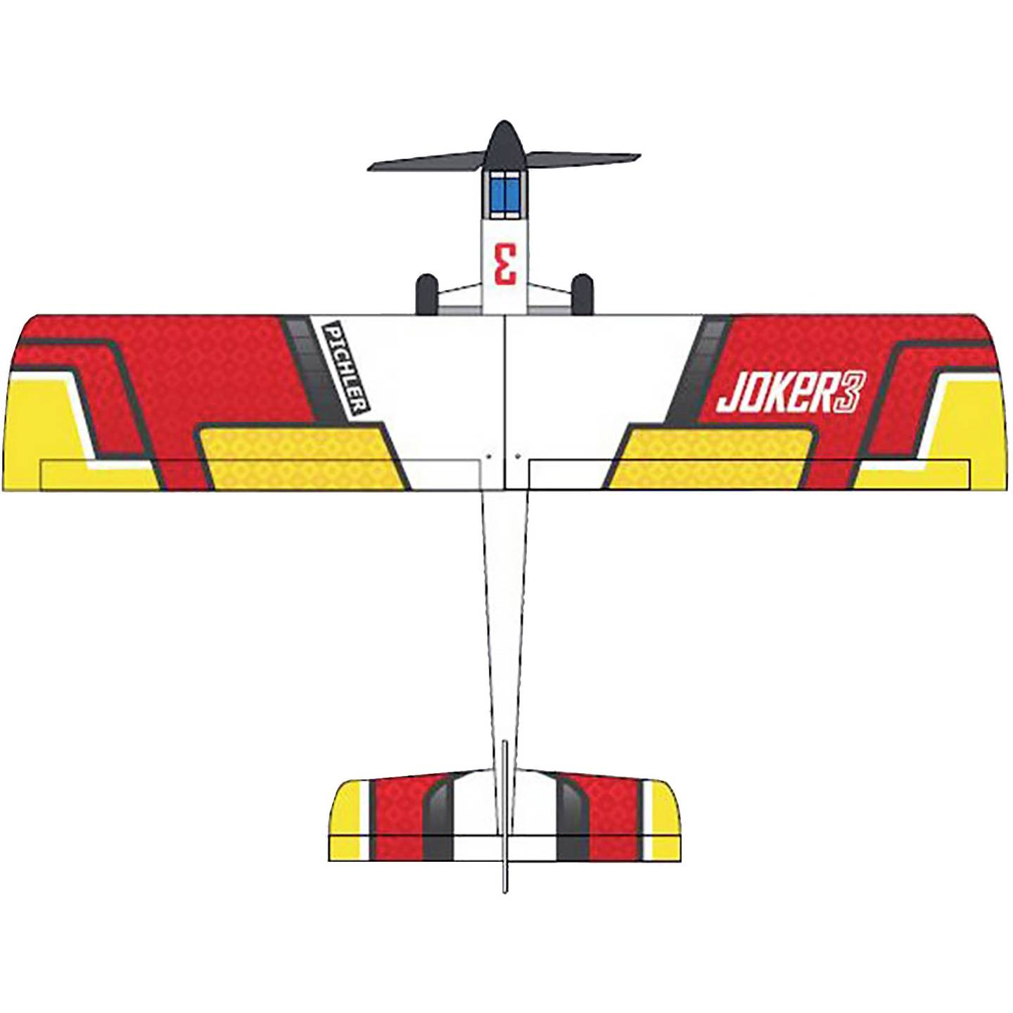 B-Ware Pichler Modellbau Rc Motorflugmodell Flugzeug Joker 1550 Mm Holzbauweise Arf