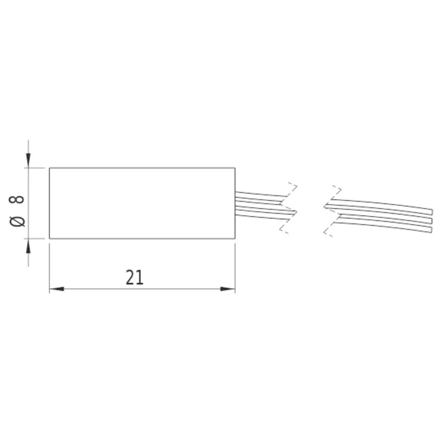 B-Ware Punktlaser Laserpointer Di650 Aluminium Laser Klasse 1 8mm 21mm 5 V 18m A - 4055132001407
