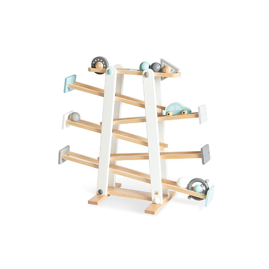 Pinolino Kugelbahn Kuno Buche 68 X 25 X 56 Cm Inkl. 4 Kugeln 3 Rollelemente Auto B-Ware - 4035769048105
