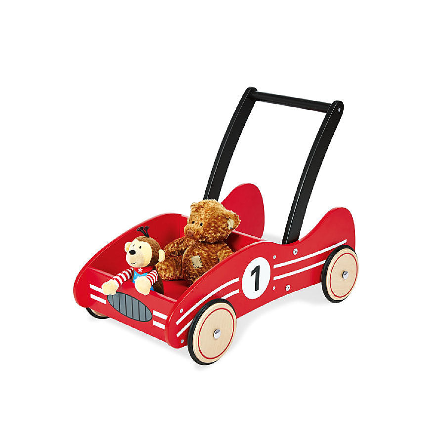 B-Ware Pinolino Lauflernwagen Kimi 60 X 34 X 47 Cm Höhe Schiebegriff 47 Cm Birke Rot - 4035769044152