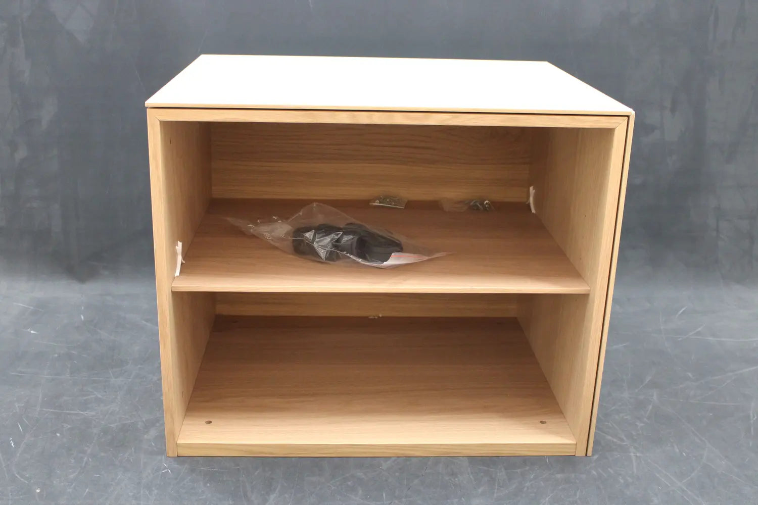 B-Ware Modulares Regal Lowboard Modul Eichenfurnier 60cm Offen Minimalistisch - 1