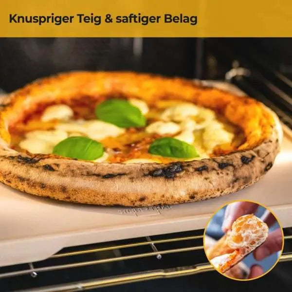 B-Ware Silberthal Pizzastein Backstein Pizza Brot Gebäck Ofen Grill Unglasiert 38x30 Cm