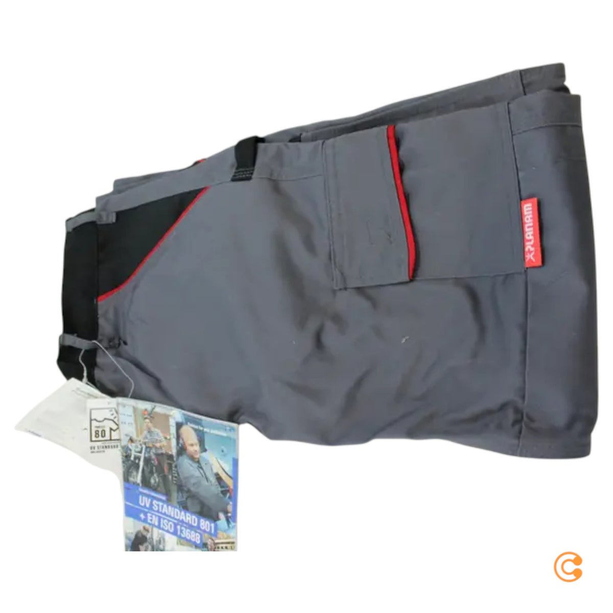 PLANAM Bundhose Arbeitshose Highline Größe 46 schiefer schwarz rot PLANAM - 4030913068305