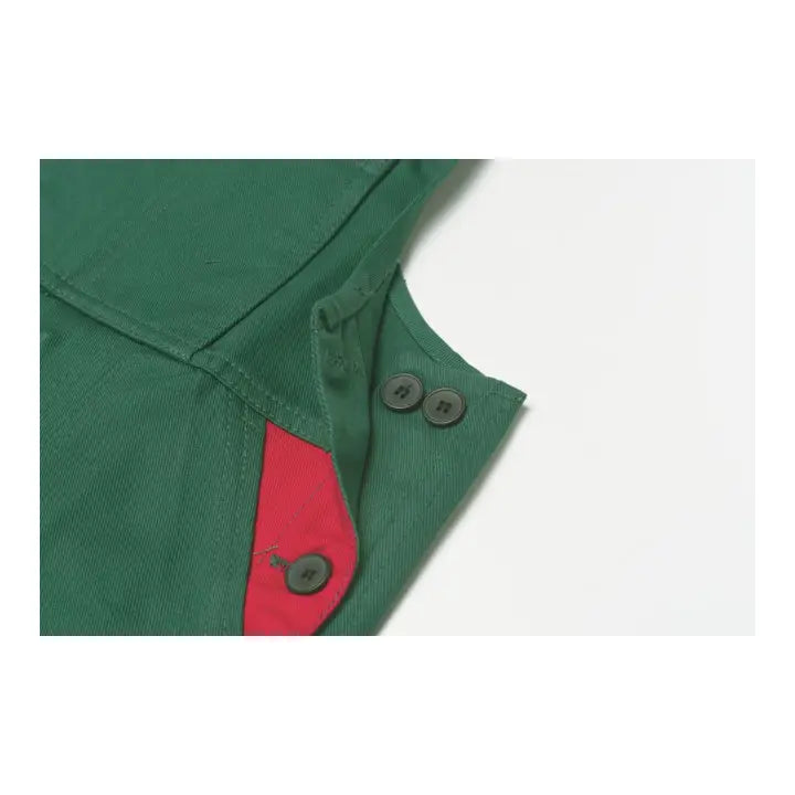 B-Ware Planam Kinder Latzhose Arbeitshose Overall Kornblau/Rot Baumwolle Größe 134/140 - 4030913164342