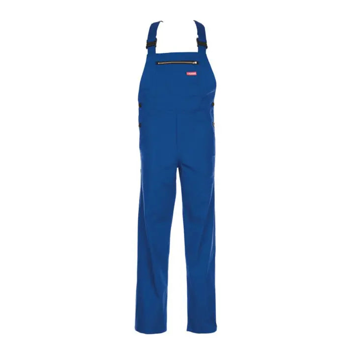 B-Ware Planam Latzhose Arbeitshose Overall Kornblau Herrenbekleidung Baumwolle Größe 48 - 4030913121482